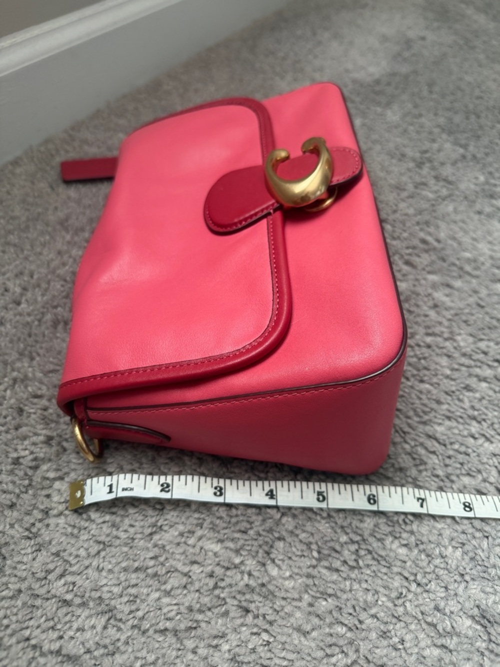 Coach Pink Shoulder Bag with Gold Hardware - Picture 11 of 13